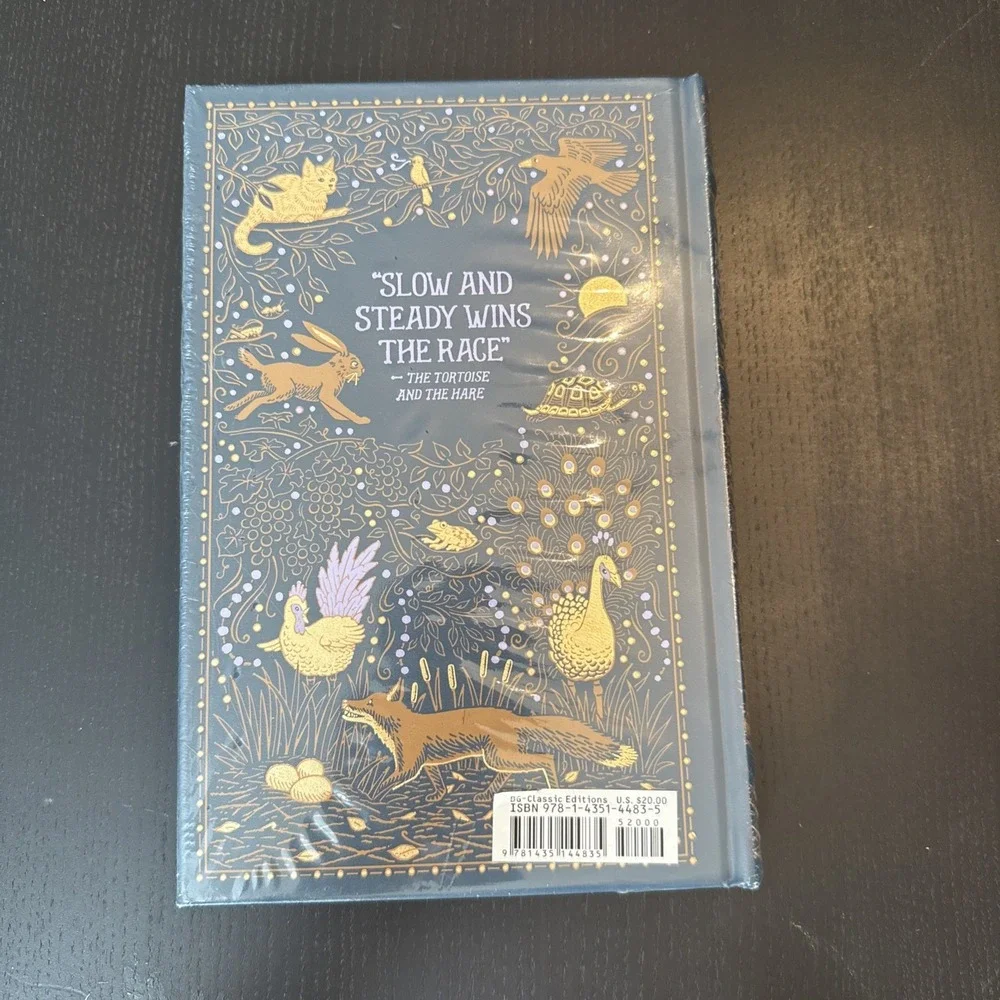 AESOPS ILLUSTRATED FABLES by Aesop Leather Bound Barnes & Noble NEW Sealed